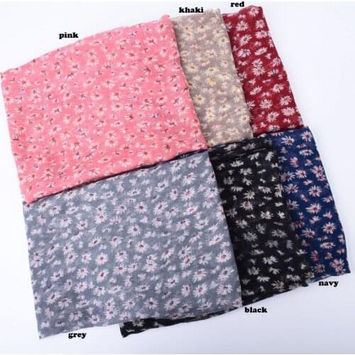 2020 Women Daisy Floral Pattern Printed Pattern Scarf 6Colors 10pcs/lot