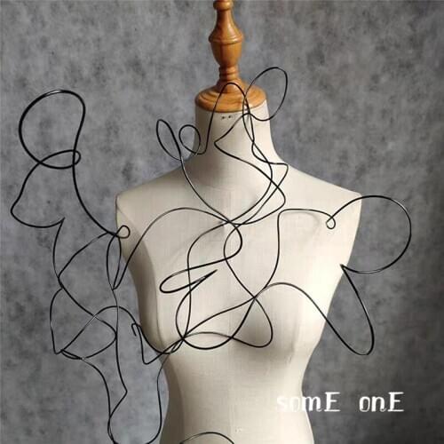 Rigid Aluminium Wire Metal Material Black DIY hand knit Flower support Modeling design Decor Crafts Designer Accessories