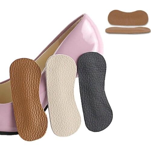 1Pair Shoe Accessories The First Layer Of Leather Heel Stick Wear-resistant Foot Stick Shock Absorber Soft Heel High-heeled Slip