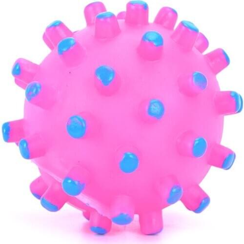 1PC Hot New 6.5cm Rubber Durable Squeaky Pet Dog Ball Toys Pets Products Dog Supplies Pets Dogs Cats Toys Balls Squeaky Chew Toy