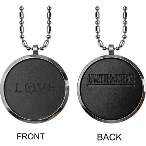 2021 LOVE Health Volcanic Stone Necklaces Quantum Science Scalar Energy Necklace for Woman Men Anniversary Valentines Day Gift