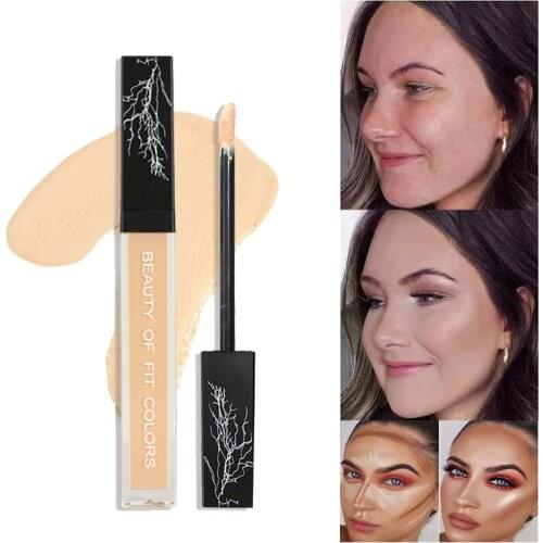 3 Colors Liquid Concealer Cream Face Scars Acne Cover Full Coverage Foundation Long Lasting Moisturizing Makeup Concealer