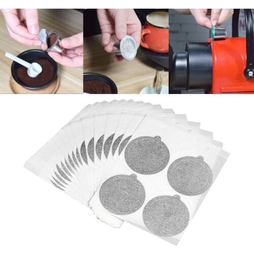 60xAluminum Foil Sealing Stickers 37mm for Refillable Reusable Capsules