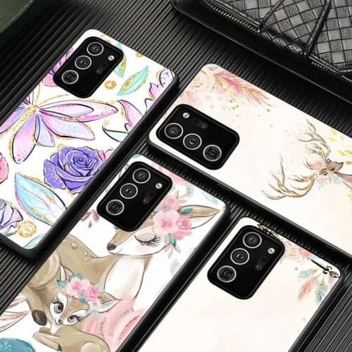 Elephant Deer Fox Animal for Samsung S20 FE Ultra Plus A91 A81 A71 A51 A41 A31 A21S A11 A72 A52 A42 A32 A12 A02S Phone Case