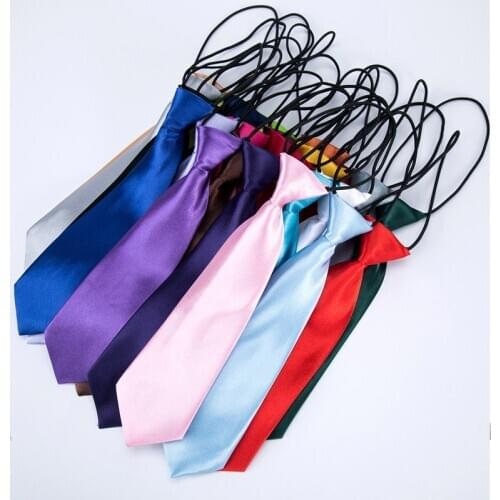 Kid Tie Solid classic NEW Ties Neck Tie Fashion Wholesale Neckties Color Accessories Cravat Business Party Shirt CC62