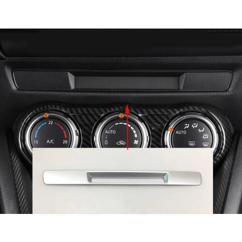 For Mazda CX-3 CX3 2015 2016 2017 2018 Interior ABS Matte Car Styling Middle console Air Vent Frame Cover 1pcs