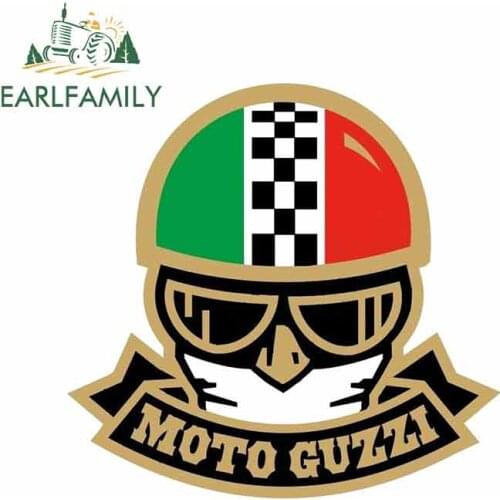 EARLFAMILY 13cm x 12.5cm Funny Car Stickers and Decals for MOTO GUZZI Waterproof JDM Laptop Vinyl Fine Decal Decoration