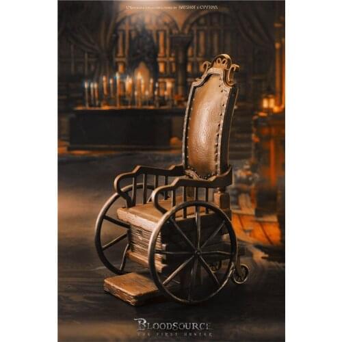 HatShot & CYYTOYS 1/6th HS-10 Bloodline Hunter Geman Old Wooden Wheelchair Model For Usual 12inch Doll Soldier Collection