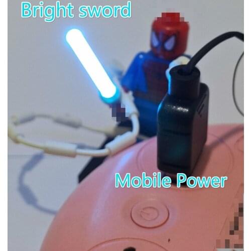 DIY Toy Lightsaber Accessories Unlimited War 8 Doll Building Block LED Lightsaber Kit Childrens Birthday Gift