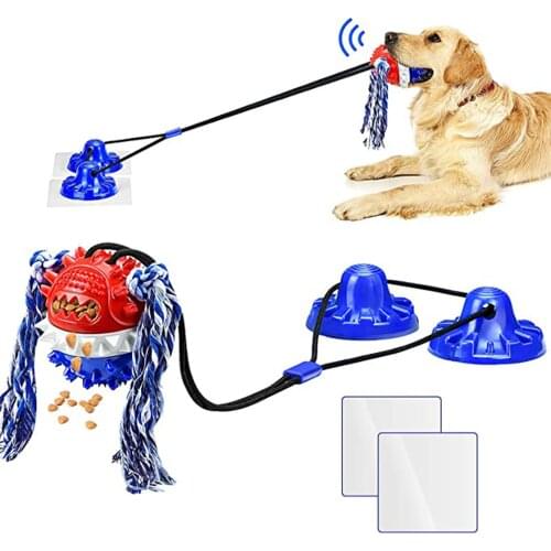 Dog Chewing Toy Large Breed Interactive Tugging Aggressive Chewers Suction Cups for Pet Dogs