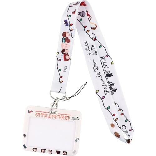 JF743 Stranger Things Neck Strap Lanyard for Key ID Card Mobile Phone Straps USB Badge Holder Hang Rope Lariat Lanyards
