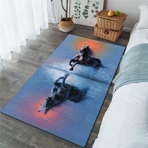 Horse Rug 3D All Over Printed Non-slip Mat Dining Room Living Room Soft Bedroom Carpet 04