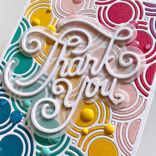 Mmao Crafts Metal Steel Cutting Dies Thank you letters Stencil For DIY Scrapbooking Paper/photo Cards Embossing Dies