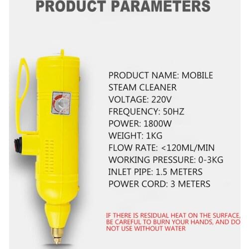 High Pressure Air Conditioner Steam Cleaner Kitchen Appliance Hood Oil Cleaning Machine Handheld Steaming Disinfection Cleaner