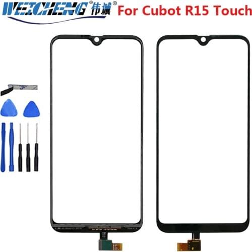 6.26''Black For Cubot R15 Front Glass Touch Screen Digitizer Sensor Touchscreen Panel For Cubot R15 Mobile Phone Parts+Tools