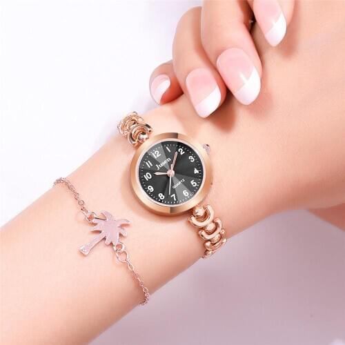 Simple Digital Women Fashion Watches Luxury Rose Gold Metal Ladies Bracelet Watch Elegant Small Woman Clock Horloges Vrouwen