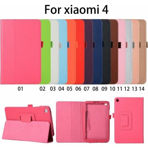 Slim Folding Flip Cover For Xiaomi Mi Pad 4 MiPad4 8" Stand PU Leather Case For Xiaomi MI Pad 4 8 inch+pen