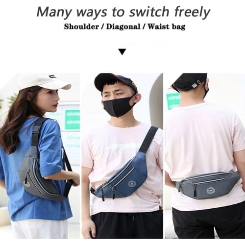 Unisex Fanny Pack Teenager Outdoor Sports Running Cycling Waist Bag Picnic Bags Fashion Shoulder Belt Bag Travel Picnic Bags