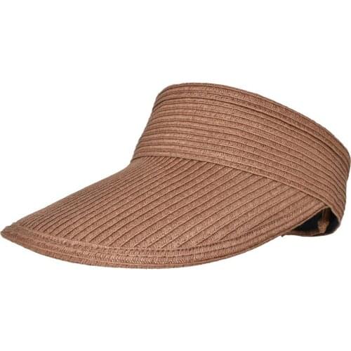 Ladies Summer Sun Hat Durable Foldable Cap Anti-ultraviolet Rays Lightweight Empty Top Womens Beach Durable Cap