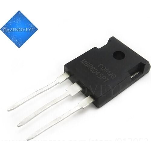 10pcs/lot MBR6045PT TO-247 Schottky rectifier diode 60A 45V original authentic/ In Stock