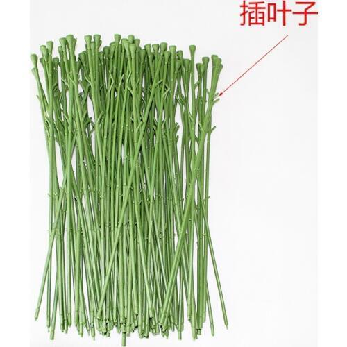 100PCS Flower Stub Stems Paper Green Floral Tape Iron Wire Artificial Flower Stub Stems Craft Decor Soap Holding Flowers Stem