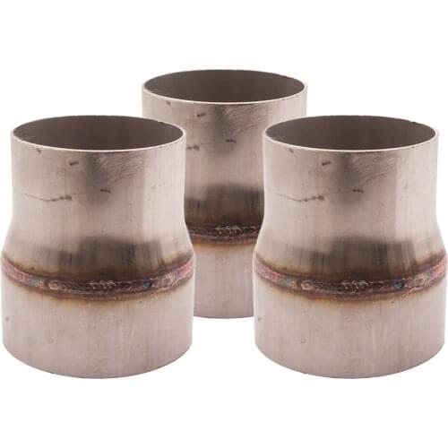 3pcs 76mm-100mm Universal Exhaust Pipe Reducer Connector Adapter Stainless Steel