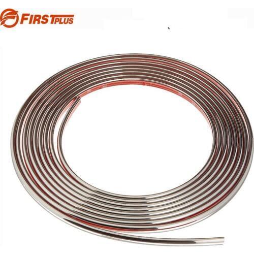 4-25mm Chrome Silver Car Body Strip Bumper Auto Door Window Protective Moulding Styling Trim Strips Self Adhesive Sticker