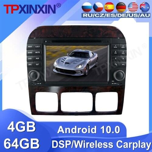 64G For Benz S W220 1998 1999 2000 - 2005 Android Car Radio Tape Recorder Multimedia Player GPS Navigation HD Screen Head Unit