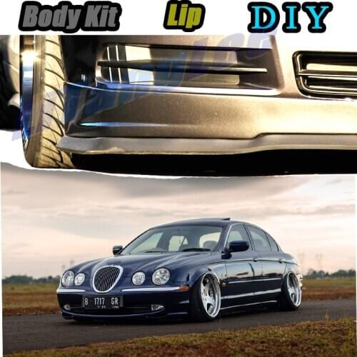 Car Bumper Lip Front Spoiler Skirt Deflector For Jaguar S-Type S Type 1999~2007 Tune Car Modified Body Kit VIP Hella Flush Lips