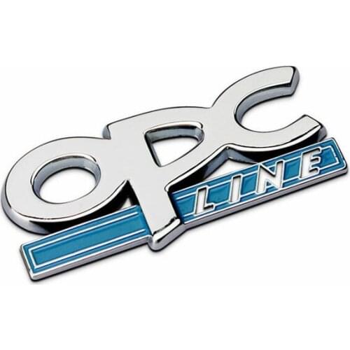 Car styling OPC LINE Emblem Badge Decal for Opel Regal Lacrosse Astra Corsa Mokka for Buick Excelle Chrome Metal 3D car Sticker