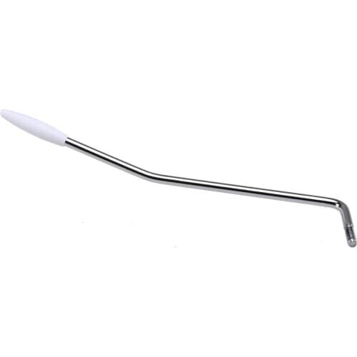 Wilkinson 4.8mm Threaded-In ST Tremolo Arm Bridge Whammy Bar for Fender Mexico Stratocaster Guitar, Chrome with White Tip