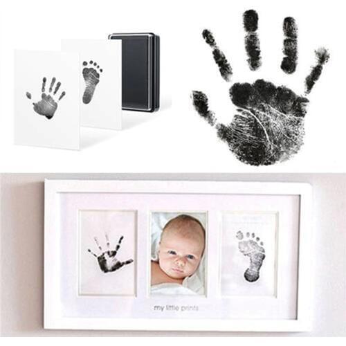 Environmental-friendly Baby Care Non-Toxic Baby Handprint Footprint Imprint Kit Baby Souvenirs Casting Newborn Footprint inkpad
