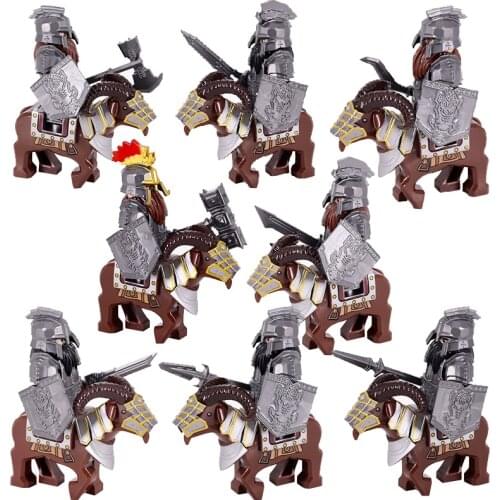 The Wild Boar Goat Mount Animals Movie Monster Dwarf Warrior Iron Foot Dane leader of the Dwarfs Building Blocks Toys For kids