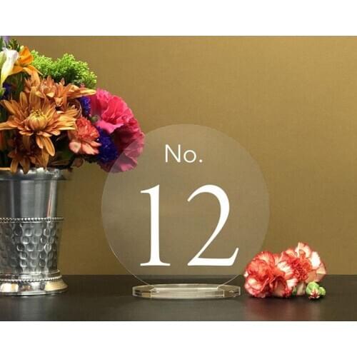Custom Wedding Table Number with Holder Calligraphy Table Number Wedding Signage Clear Acrylic Table Number Set Multi Type