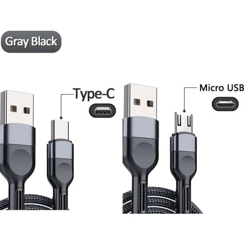 Fast Charge 3A Micro USB Type C Cable For Huawei Super Fast Charges Mobile Phone Charging Wire Cable Android Charger Data Cord