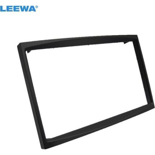 LEEWA Car Radio Audio 2DIN Panel Fascia Frame for Fiat Scudo CITROEN C2/C3 PEUGEOT (207/307) ProAce Plate Dash Mount Kit #5071