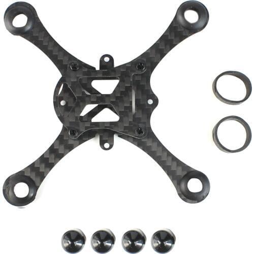 Brushed Mini Drone Frame Kit 100MM Wheelbase Carbon Fiber Frame Hollow Cup Rack for Indoor FPV Racing Drone