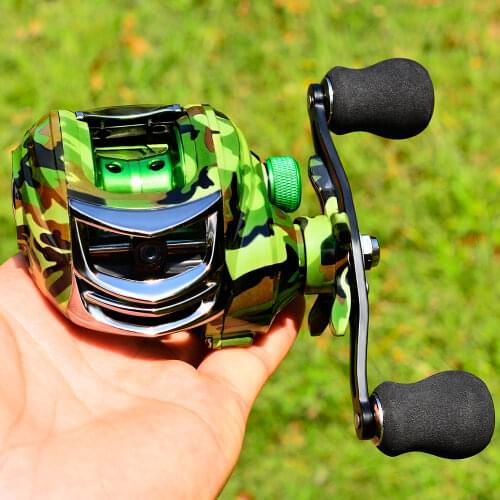 2020 New Baitcasting Reels Casting 10KG/22LB Drag Fishing Reels 18 + 1BB High Speed 7.2:1 Super Metal Magnetic Brake Reel