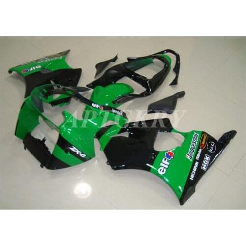 New ABS Plastic Shell Motorcycle Fairing kit Fit For Kawasaki ZX6R 636 600cc 2000 2001 2002 Custom Green Black