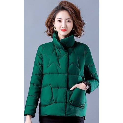 Autumn and winter women new cotton jacket loose short jacket oversized