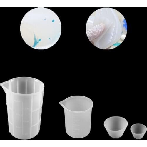 100/350ML Silicone Measuring Cup Mold Measuring Tools Epoxy Dispensing Cup for DIY Crafts Epoxy Resin Jewelry Making Accessories