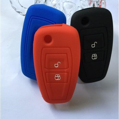 Key Cover Silicone Replacement For Ford 2 Button Flip Control Key Case Escape Fusion Kuga Fiesta Hatch Ranger