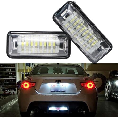 LED License Plate Light Rear Registration Number Lamp for Subaru Impreza WRX STI XV Crosstrek BRZ Legacy Ascent Outback Forester