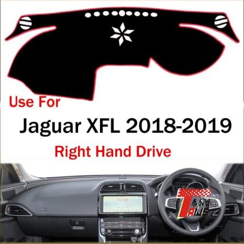 TAIJS Factory Anti cracking Good Quality Casual Polyester Fibre Car Dashboard Cover For Jaguar XFL 2018-2019 Right Hand Drive