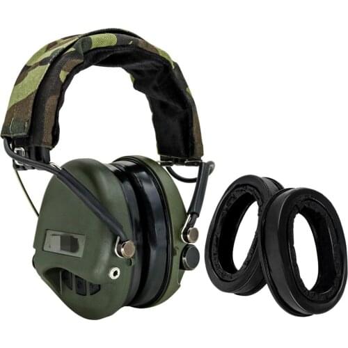 Tactical Airsoft MSASORDIN Headphone Hunting Electronic Hearing Protection Noise Reduction Shooting Tactical Headset+Gel Era Pad