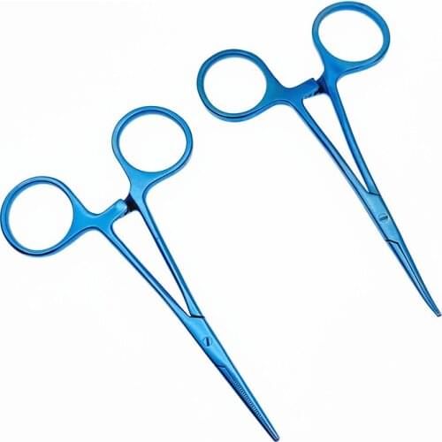 Titanium Halsted Hemostatic Mosquito Forcep Straight / Curved ophthalmic surgical instrument