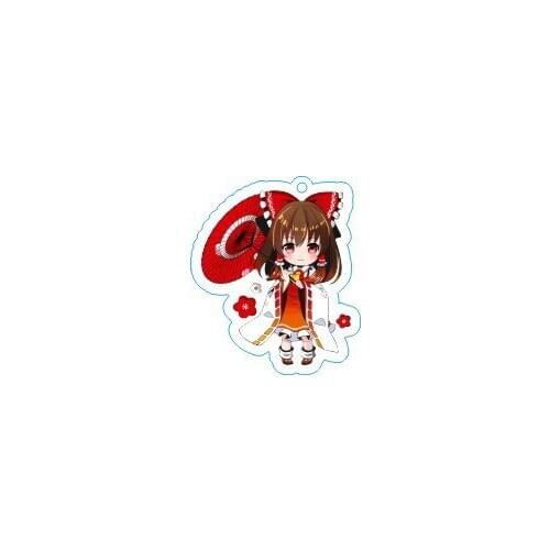 TouHou Project anime Acrylic keychain Hakurei Reimu Kirisame Marisa fashion cute funny pendants sleutelhanger brelok do kluczy