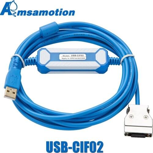 USB-CIF02+C Programming Cable Suitable For Omron PL Communication CPM1A/2A/CQM1 Data Download line