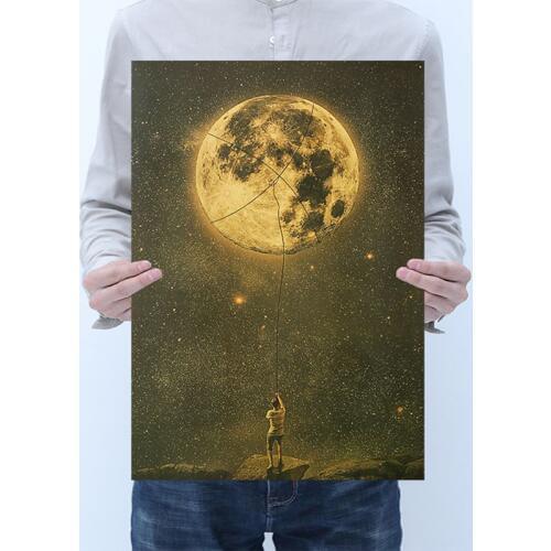 50.5x35cm Vintage Kraft Poster For Home Living Room Office Wall Art Paper Sticker Decorative Painting Gift