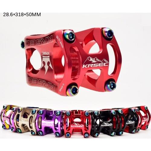 Bicycle Off-road AM/XC Aluminum Alloy Stem 31.8*50MM CNC Stem Mountain Handlebar Short Stem Folding Bike Stem